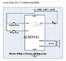 AC8DM03三声门铃双音3首门铃IC有选曲功能 (应用资料)